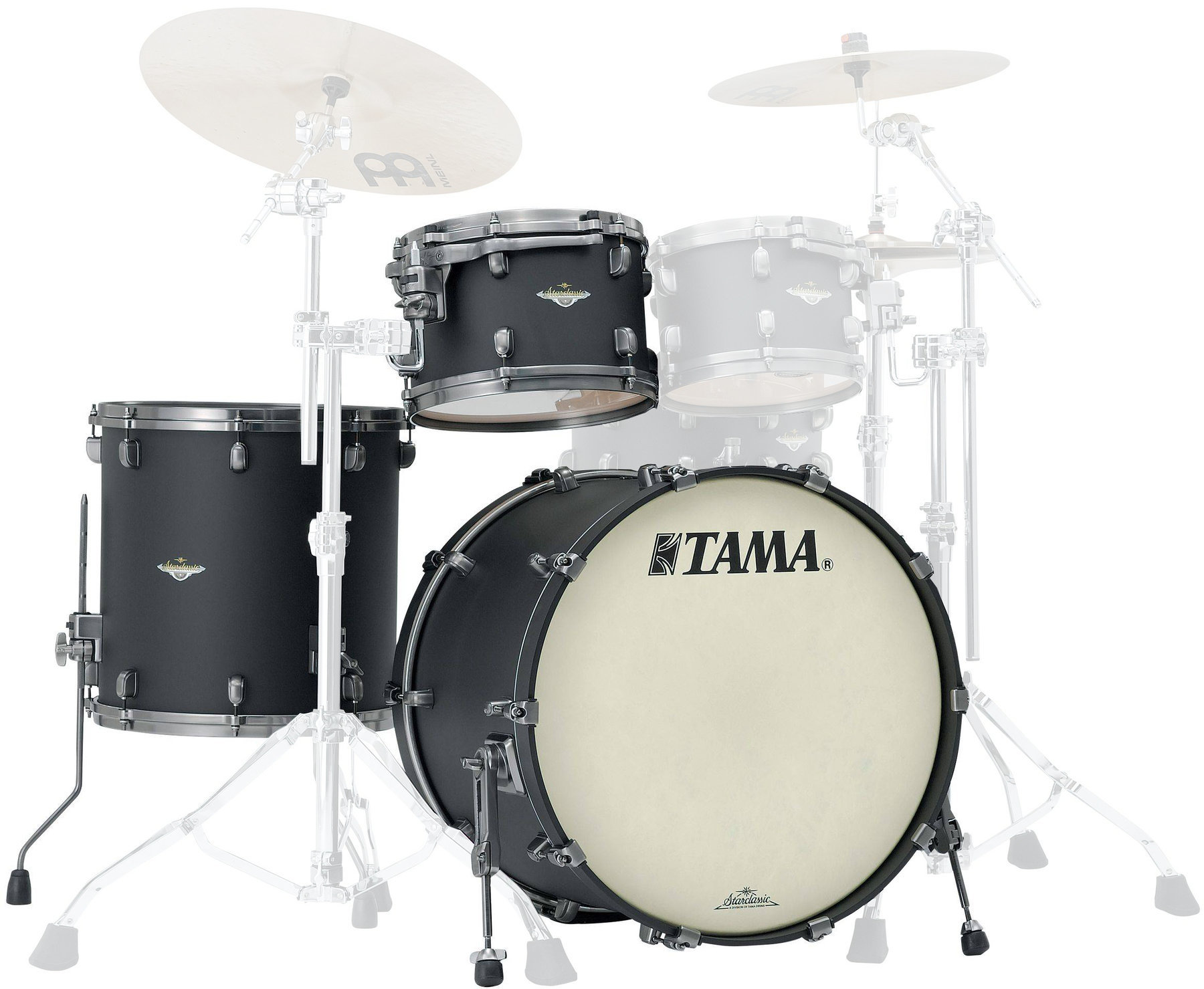 Zestaw perkusji akustycznej Tama MA30CMUS-FBK Starclassic Maple Flat Black