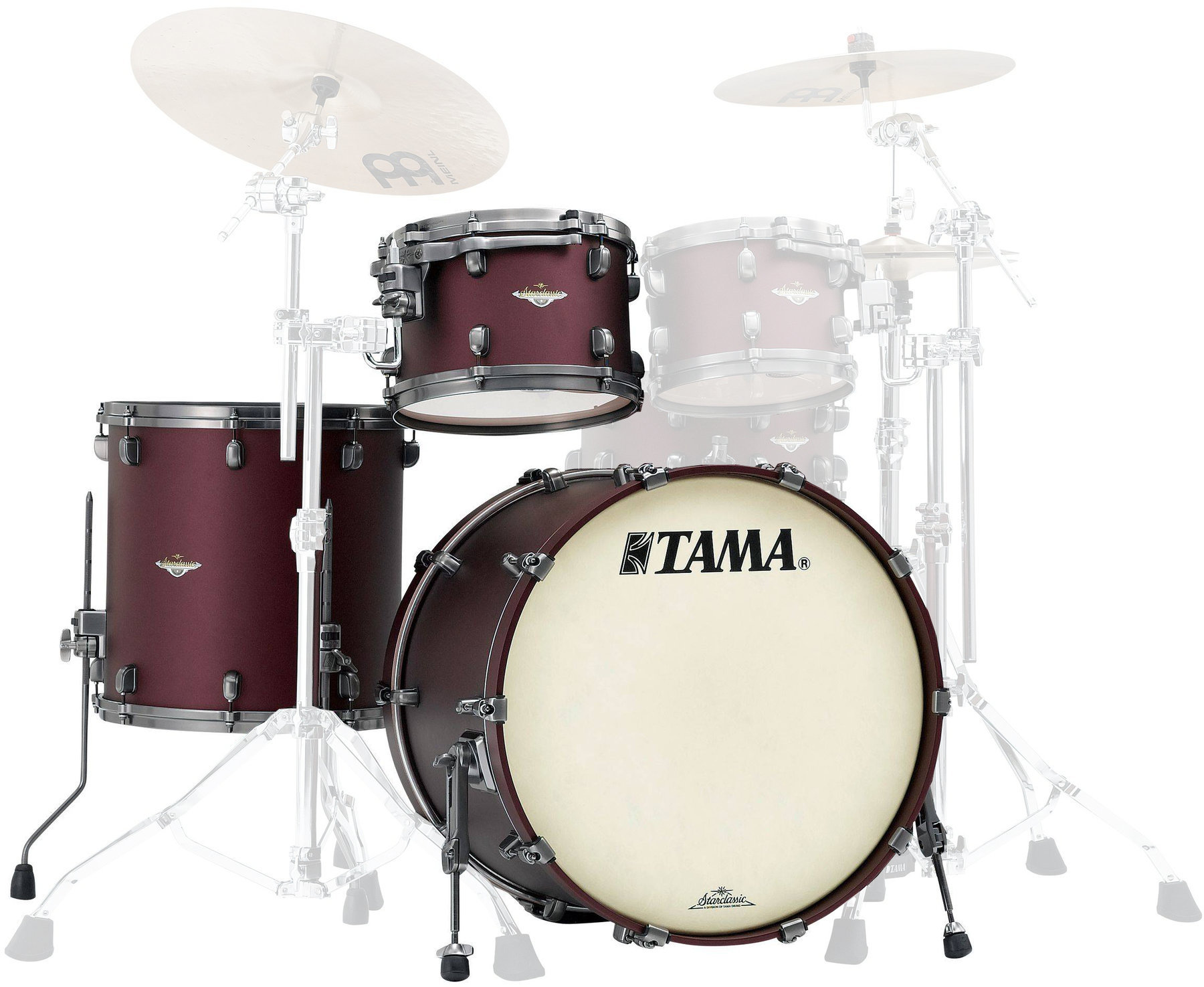 Set de tobe acustice Tama MA34CZUS Starclassic Maple Flat Burgundy Metallic