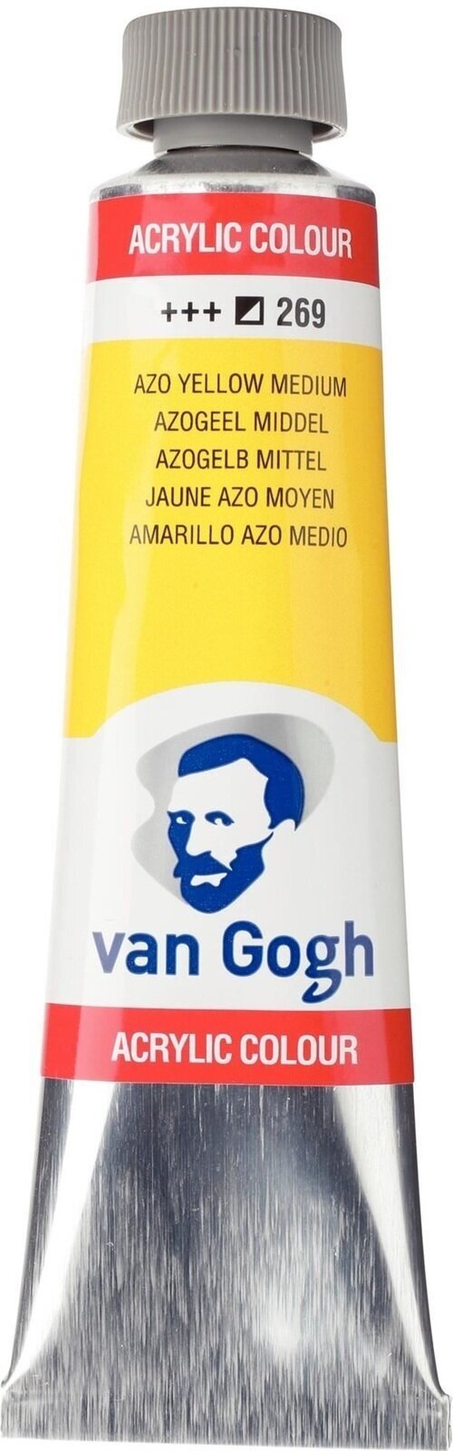 Akryylimaali Van Gogh 22052690 Akryylimaali Azo Yellow Medium 40 ml 1 kpl