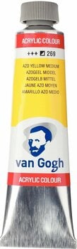 Akryylimaali Van Gogh 22052690 Akryylimaali Azo Yellow Medium 40 ml 1 kpl - 1