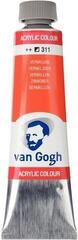 Akryylimaali Van Gogh 22053110 Akryylimaali Vermilion 40 ml 1 kpl