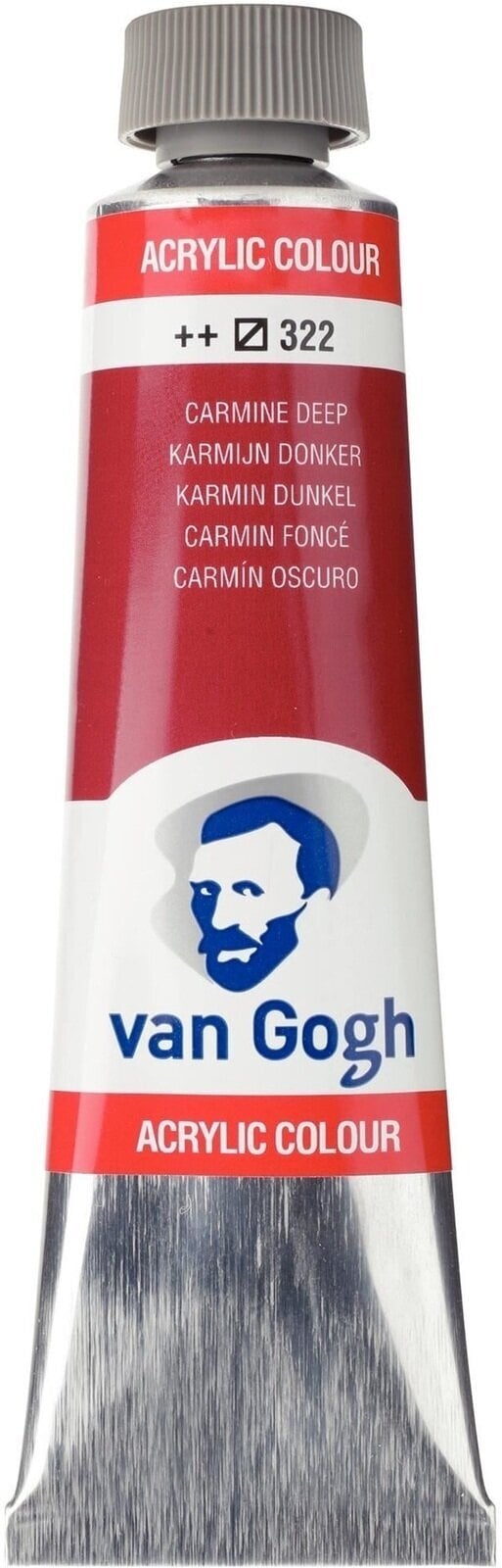 Culoare acrilică Van Gogh Vopsea acrilică 40 ml Carmine Deep
