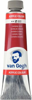 Culoare acrilică Van Gogh Vopsea acrilică 40 ml Carmine Deep - 1