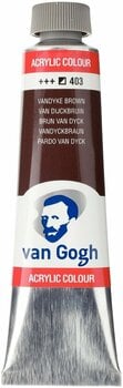 Akryylimaali Van Gogh 22054030 Akryylimaali Vandyke Brown 40 ml 1 kpl - 1