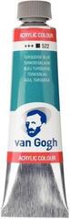 Aκρυλικό Χρώμα Van Gogh 22055220 Ακρυλική μπογιά Turquoise Blue 40 ml 1 τεμ.