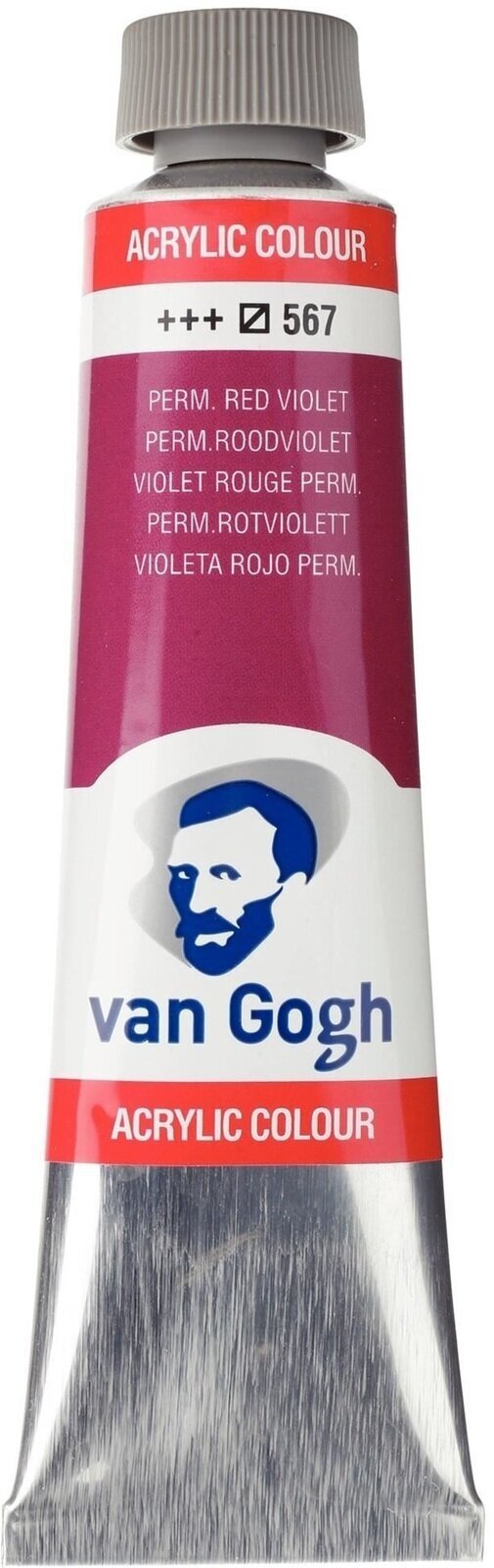 Akryylimaali Van Gogh 22055670 Akryylimaali Permanent Red Violet 40 ml 1 kpl