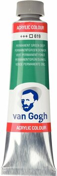 Culoare acrilică Van Gogh Vopsea acrilică 40 ml Permanent Green Deep - 1