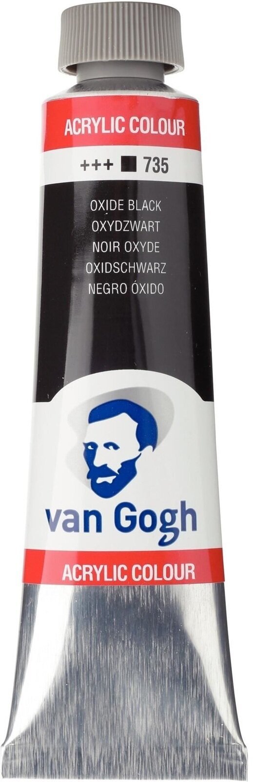 Pintura acrílica Van Gogh Acrylic Paint 40 ml Oxide Black Pintura acrílica