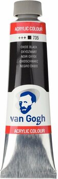 Culoare acrilică Van Gogh Vopsea acrilică 40 ml Negru oxid - 1