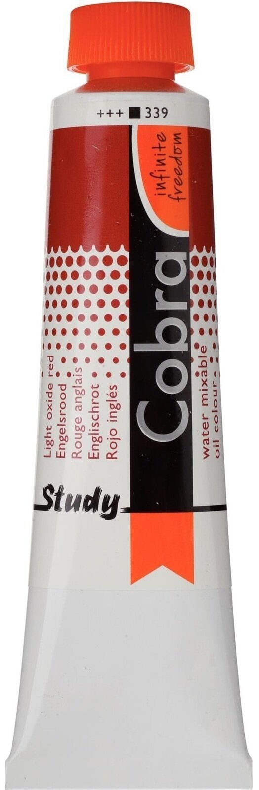 Peinture à l'huile Cobra Study Peinture à l'huile Light Oxide Red 40 ml 1 pc