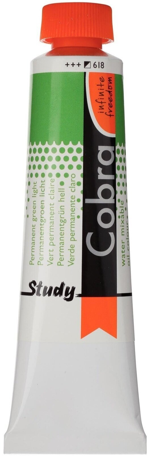 Peinture à l'huile Cobra Study Peinture à l'huile Permanent Green Light 40 ml 1 pc