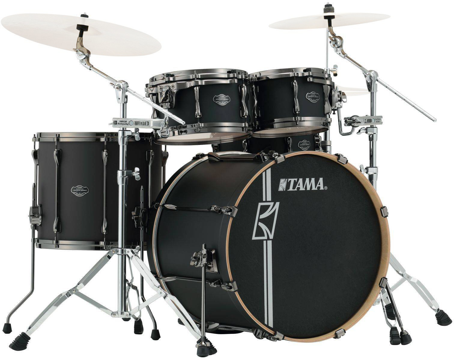 Set akustičnih bubnjeva Tama ML42HLZBN Superstar Hyper‐Drive Maple Flat Black Set akustičnih bubnjeva