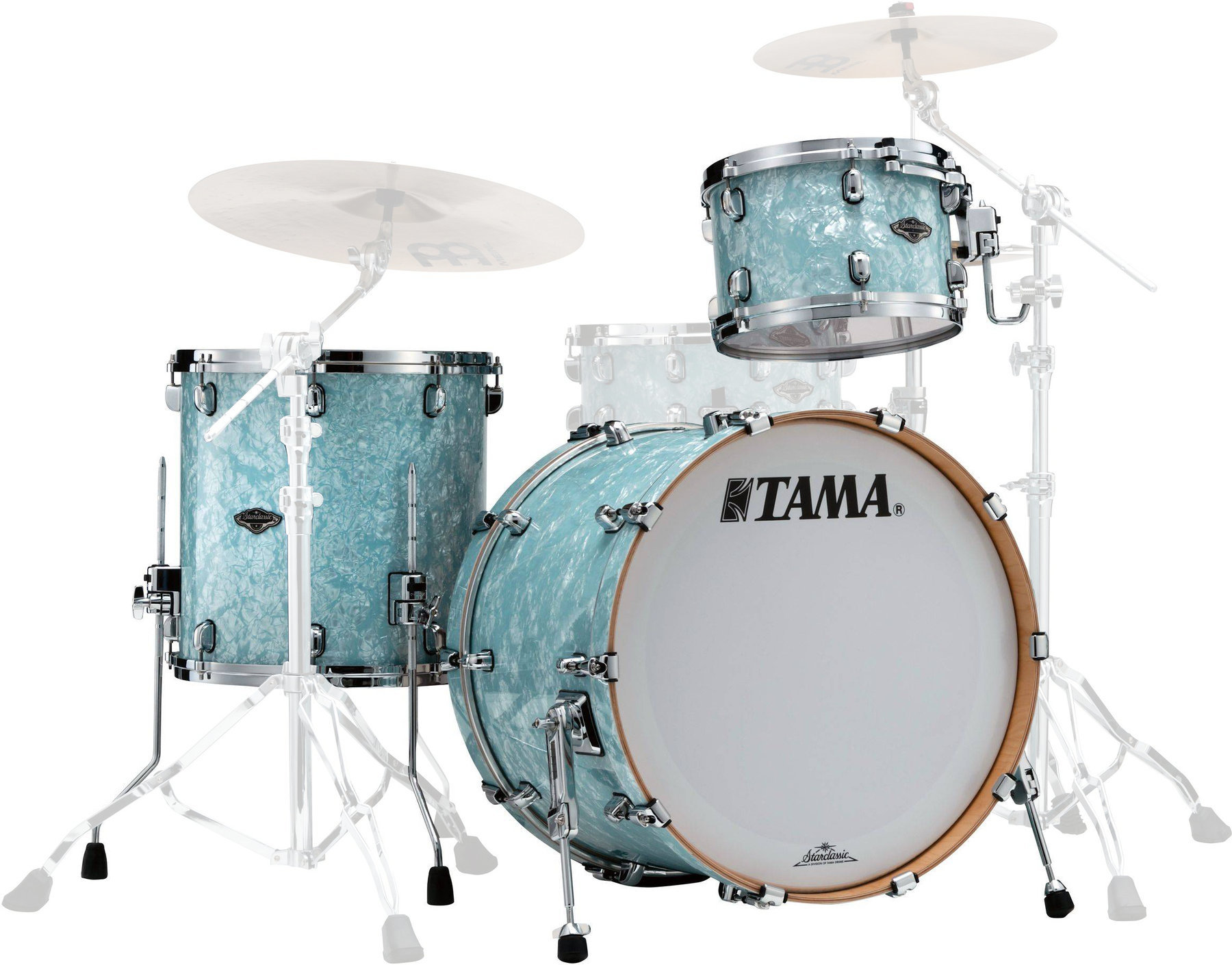 Akoestisch drumstel Tama PR32RZS Starclassic Performer Ice Blue Pearl