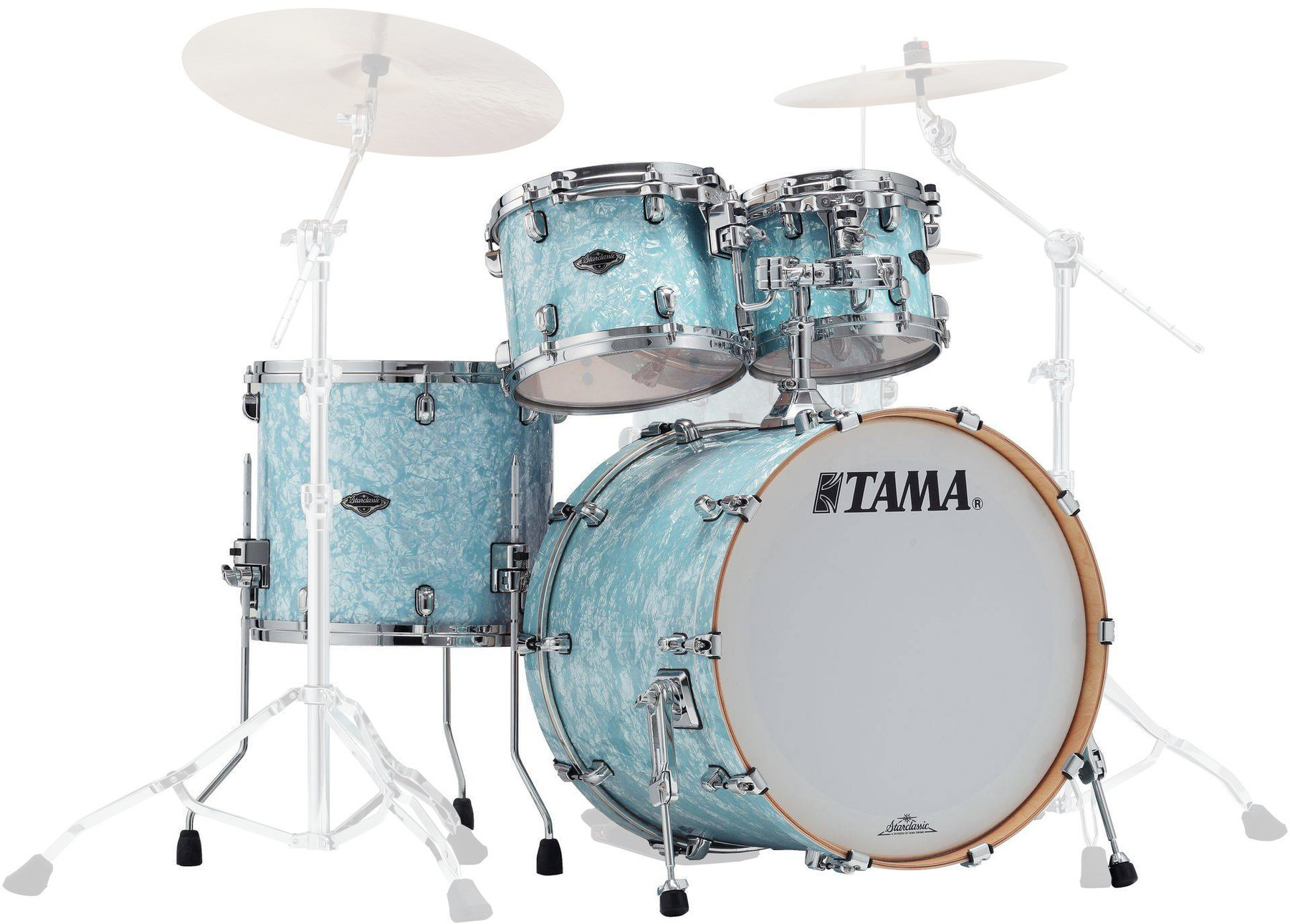Batterie acoustique Tama PP42S Starclassic Performer Ice Blue Pearl