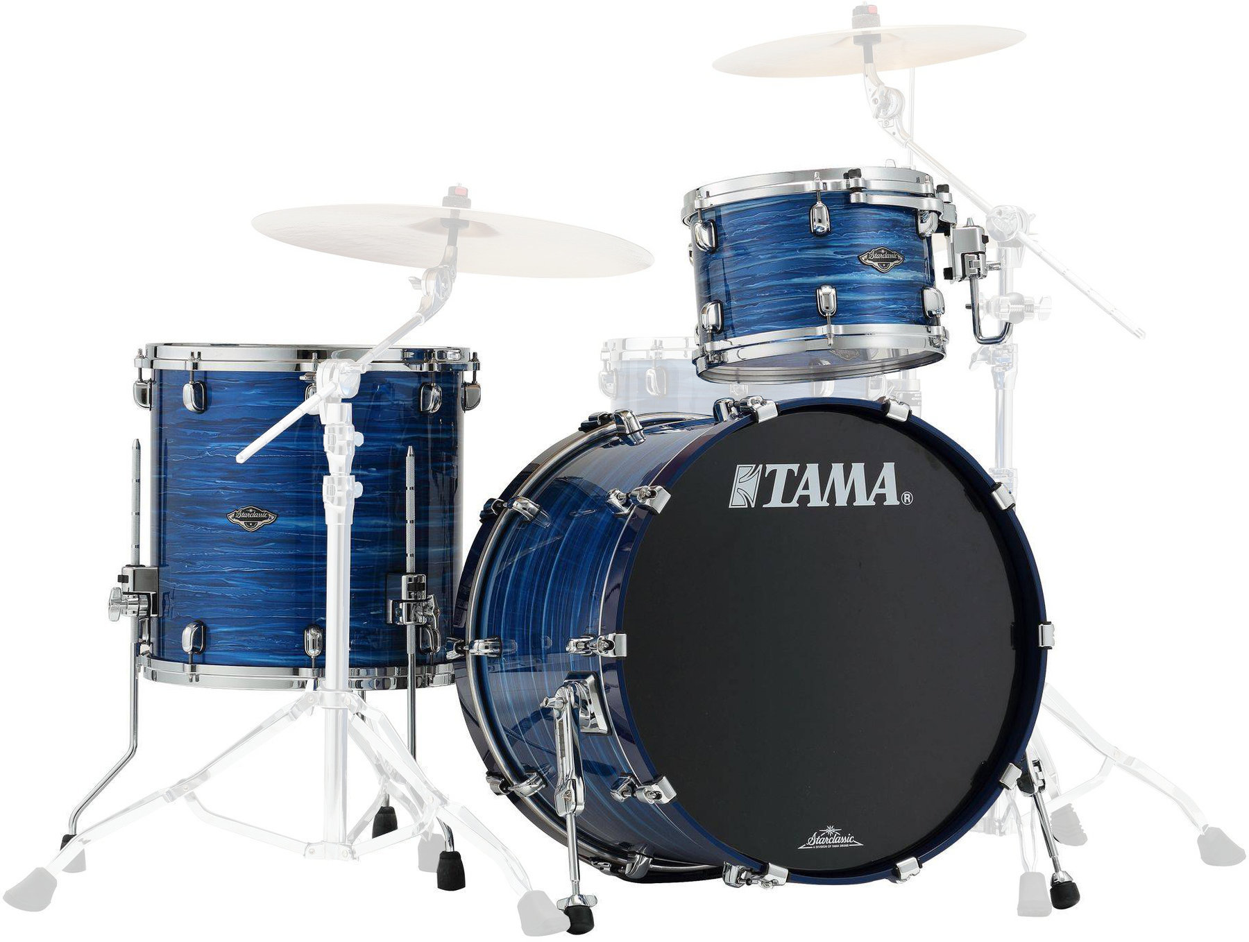 Akustik-Drumset Tama PS32RZS Starclassic Performer Lacquer Ocean Blue Ripple