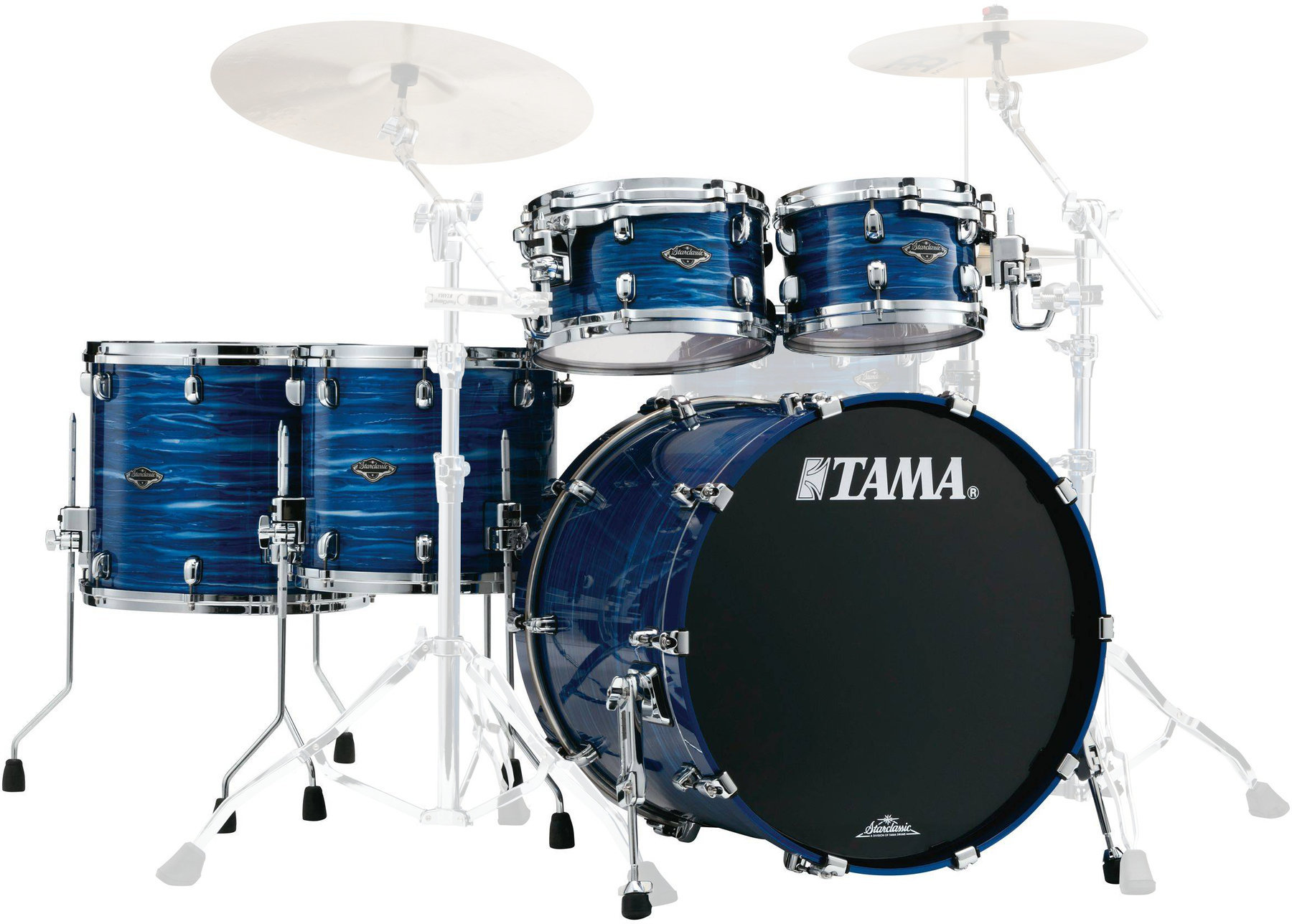 Set akustičnih bubnjeva Tama PS52HZS Starclassic Performer Lacquer Ocean Blue Ripple