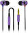 En la oreja los auriculares SoundMAGIC E10 Negro-Purple