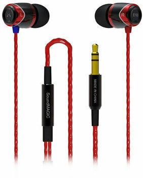 Sluchátka do uší SoundMAGIC E10 Black Red - 1