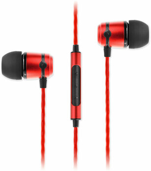 Auscultadores intra-auriculares SoundMAGIC E50C Black Red - 1