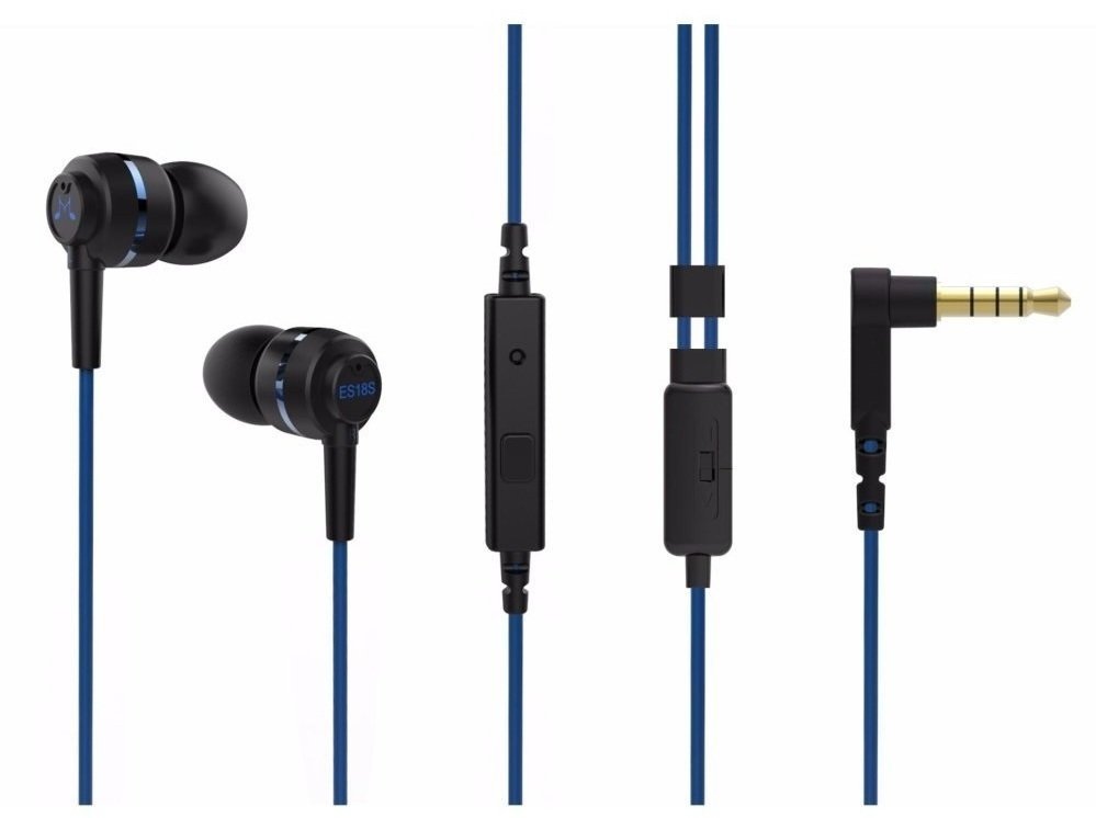 U-uho slušalice SoundMAGIC ES18S Black Blue