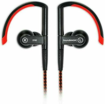 Bezdrôtové sluchadlá do uší SoundMAGIC ST80 Black Red - 1