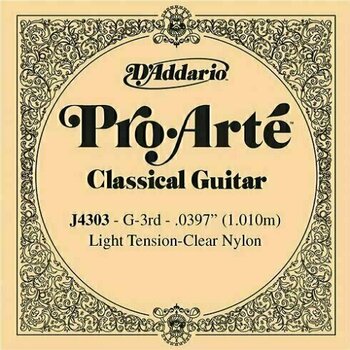 Különálló klasszikus gitárhúr D'Addario J4303 Különálló klasszikus gitárhúr - 1