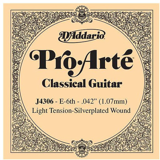 Samostatná struna pro kytaru D'Addario J4306 Samostatná struna pro kytaru