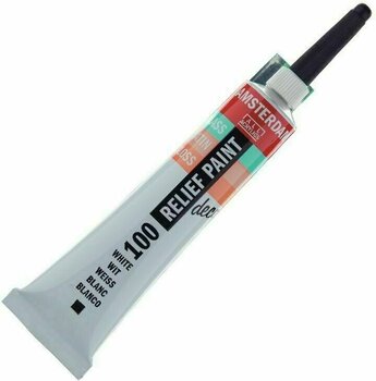 Glasverf Amsterdam Relief Paint 20 ml Wit - 1