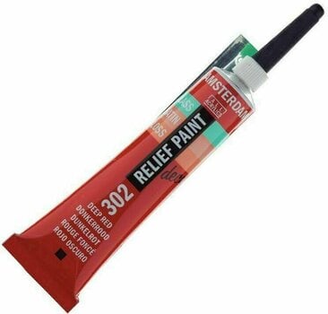Glasverf Amsterdam Relief Paint Glass Paint 20 ml Deep Red - 1