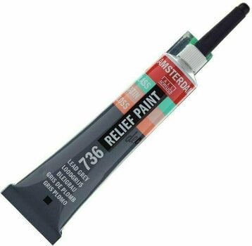 Glass Paint Amsterdam Relief Paint 20 ml Lead Grey - 1