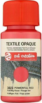 Culaore textilă Talens Art Creation Textile Opaque Colorant textil 50 ml Powerful Red - 1