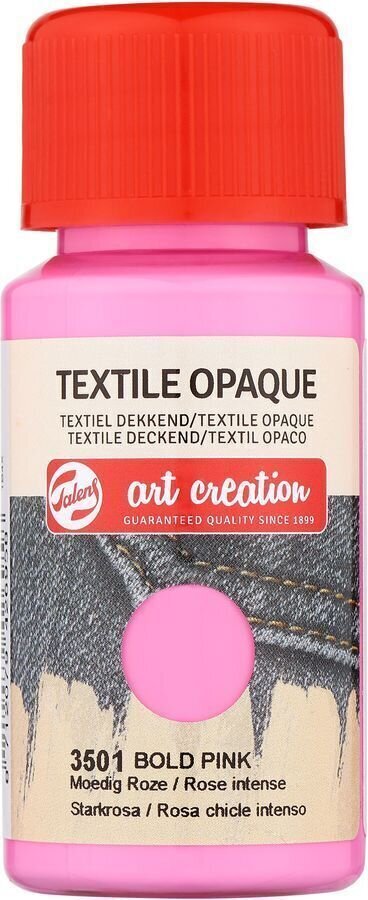 Colore per tessuto Talens Art Creation Opaque Vernice per tessuti Bold Pink 50 ml 1 pz