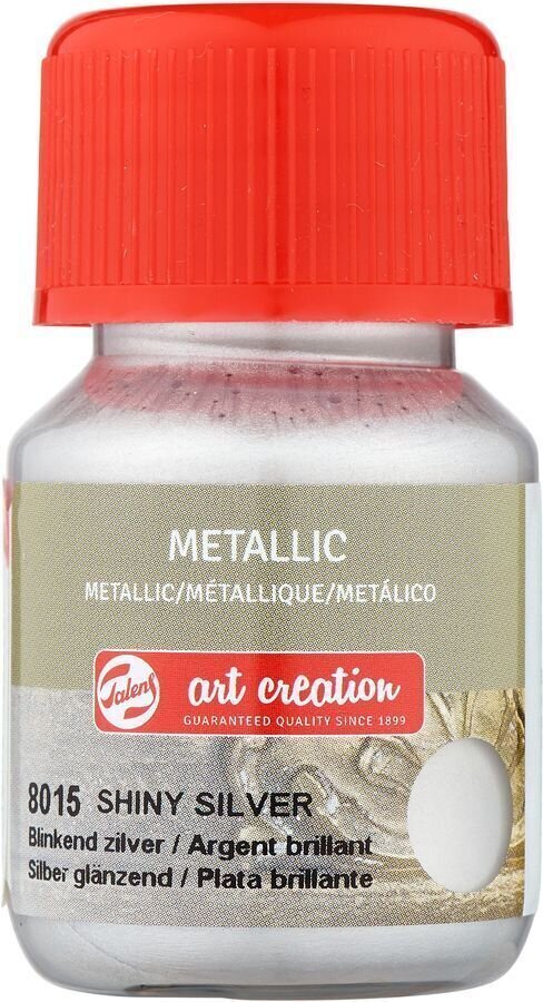 Tinta para vidro Talens Art Creation Metallic Glass Paint Shiny Silver 30 ml 1 un.