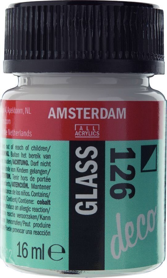 Peinture pour verre Amsterdam Deco Peinture sur verre White Opaque 16 ml 1 pc