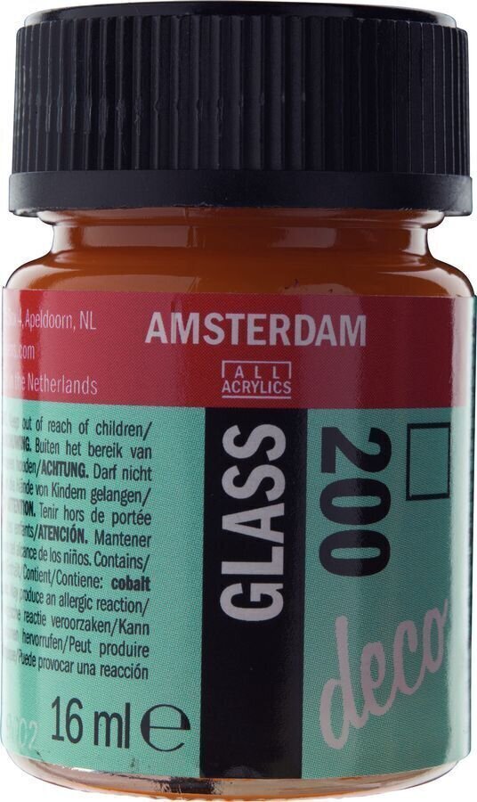 Farba na sklo Amsterdam Glass Deco Farba na sklo 16 ml Žltá