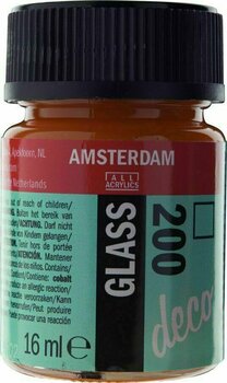 Barva za steklo Amsterdam Glass Deco Steklena barva 16 ml Rumena - 1