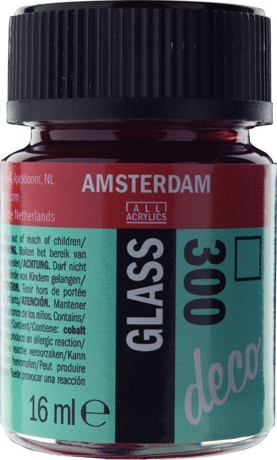 Peinture pour verre Amsterdam Deco Peinture sur verre Red 16 ml 1 pc