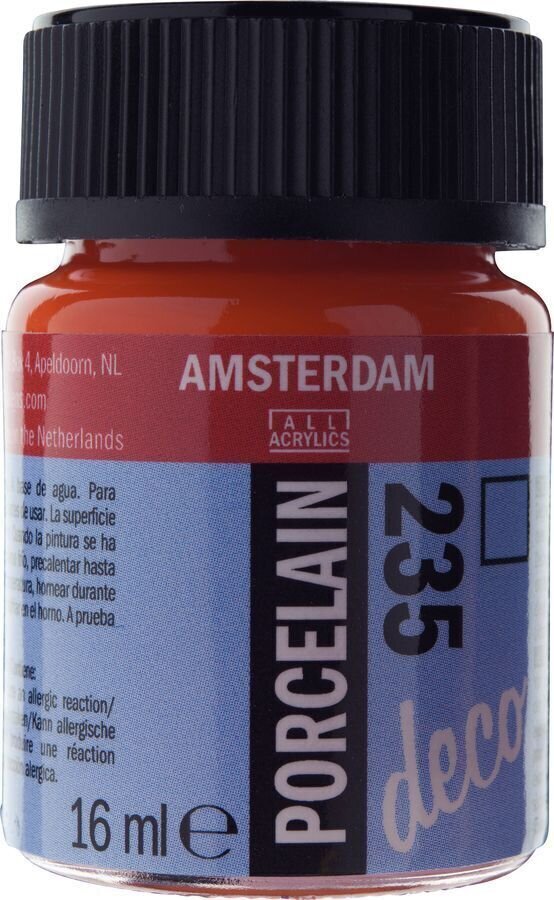 Peinture porcelaine Amsterdam Deco Peinture pour porcelaine Orange 16 ml 1 pc