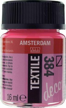 Peinture pour tissu Amsterdam 59163840 Peinture pour tissu 384 Reflex Rose 16 ml 1 pc - 1
