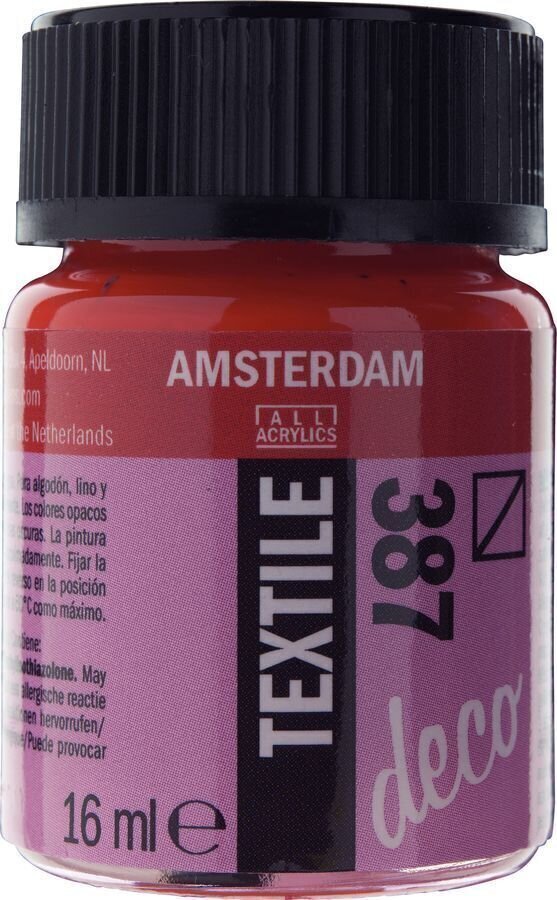 Peinture pour tissu Amsterdam 59163870 Peinture pour tissu 387 Bright Red 16 ml 1 pc