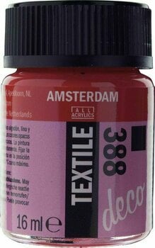 Peinture pour tissu Amsterdam 59163880 Peinture pour tissu 388 Bright Red Opaque 16 ml 1 pc - 1