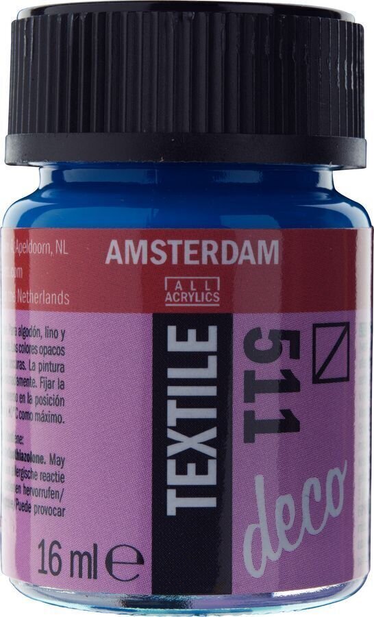 Peinture pour tissu Amsterdam 59165110 Peinture pour tissu 511 Cobalt Blue 16 ml 1 pc