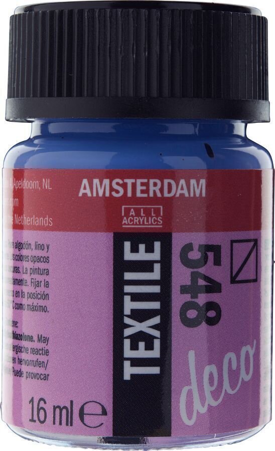Peinture pour tissu Amsterdam 59165480 Peinture pour tissu Blue Violet 16 ml 1 pc