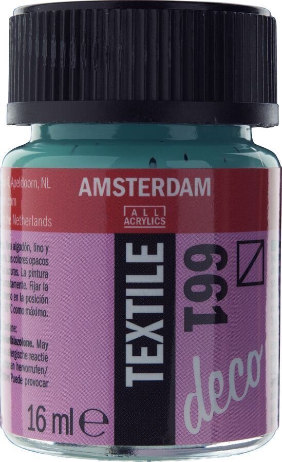 Peinture pour tissu Amsterdam 59166610 Peinture pour tissu 661 Turquoise Green 16 ml 1 pc