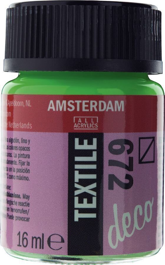 Peinture pour tissu Amsterdam 59166720 Peinture pour tissu 672 Reflex Green 16 ml 1 pc