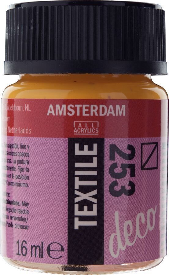 Peinture pour tissu Amsterdam 59162530 Peinture pour tissu 253 Gold Yellow 16 ml 1 pc