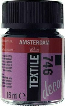Peinture pour tissu Amsterdam 59167460 Peinture pour tissu 746 Black Opaque 16 ml 1 pc - 1