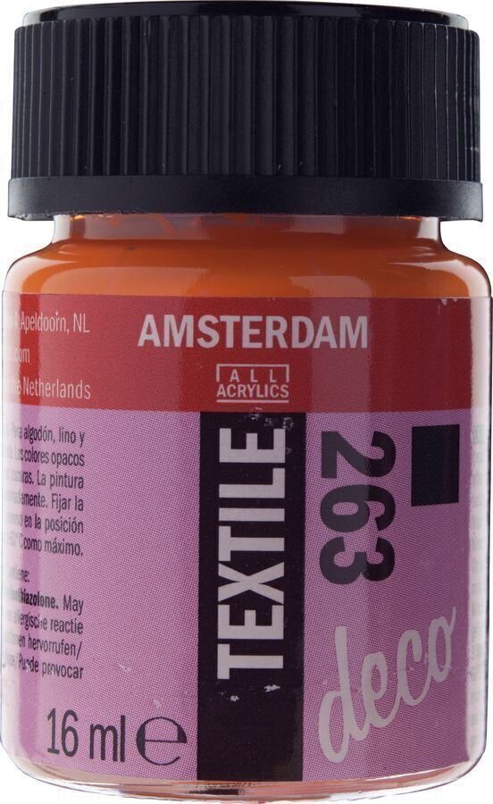 Peinture pour tissu Amsterdam 59162630 Peinture pour tissu 263 Orange Opaque 16 ml 1 pc