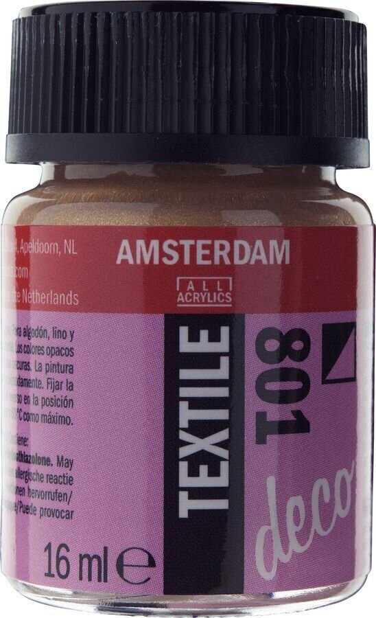 Peinture pour tissu Amsterdam 59168010 Peinture pour tissu Gold 16 ml 1 pc