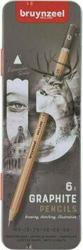 Crayon graphite Bruynzeel Expression 6 Coffret crayons d'artiste 6 pièces - 1